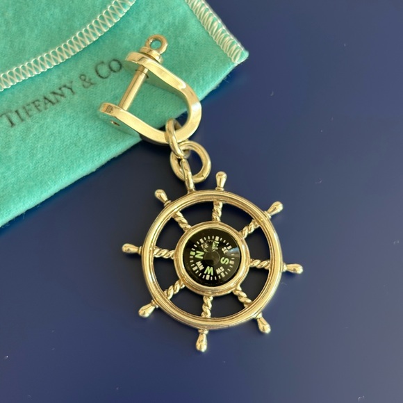 Tiffany & Co. Silver Nautical Wheel Charm - Picture 2 of 4